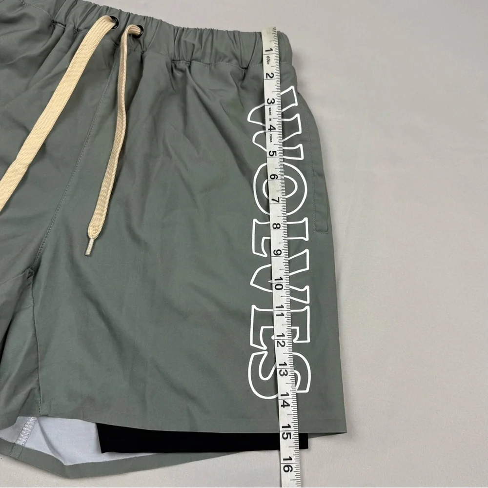 Darc Sport Mens Gym Shorts Sz Medium Lined Wolves Limited Edition Numbered A1 - Picture 9 of 9